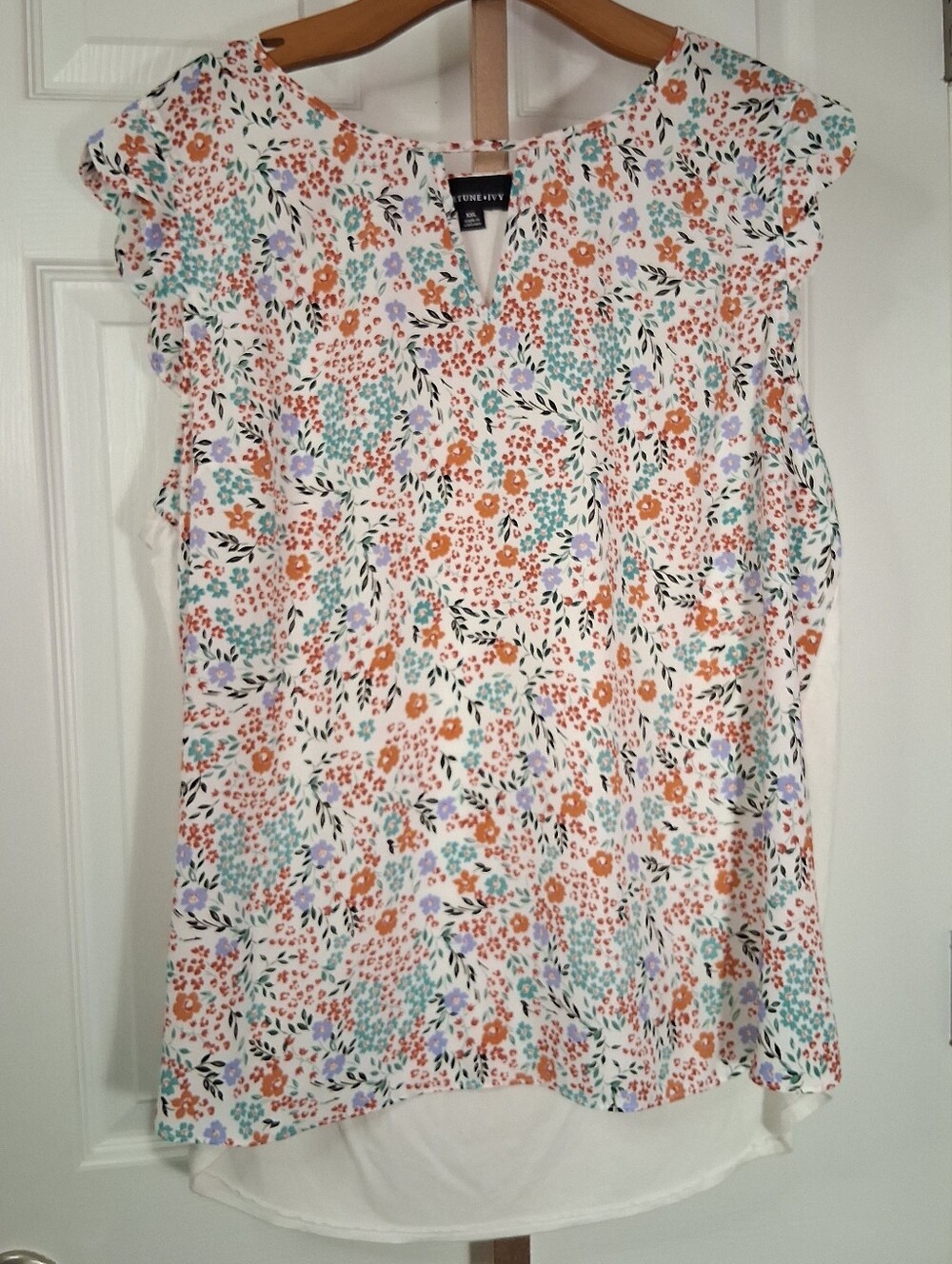 Fortune + Ivy Blouse Floral XXL